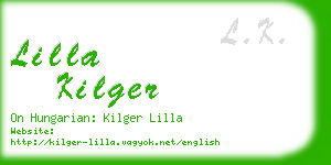 lilla kilger business card